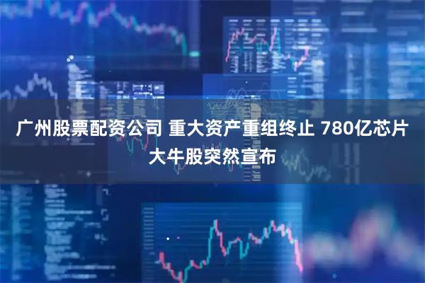 广州股票配资公司 重大资产重组终止 780亿芯片大牛股突然宣布